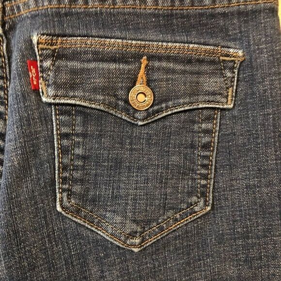 Levi’s 512 6S Blue Denim Perfectly Slimming Boot Cut Jeans - Picture 5 of 7